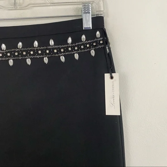 NWT LOVERS + FRIENDS black diamond waist skirt - Picture 3 of 5